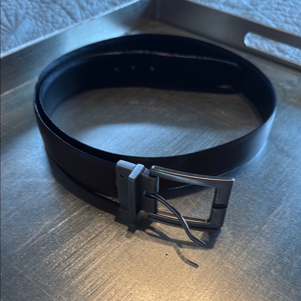 Men's Black Leather Belt